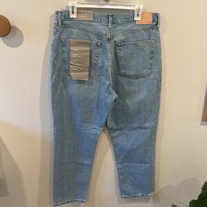 NWT Everlane Women’s The 90s Cheeky Jean Ankle Cut Light Blue Denim Pant Size 32